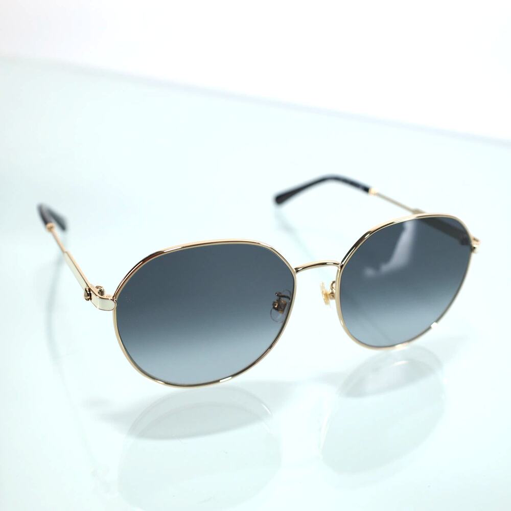 Kate Spade NEESHA Round Metal Designer Sunglasses – Gold / Grey Lenses – NWT